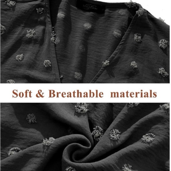 DRESSYSTAR Wrap Ruffle Belted A-Line Boho Beach Party Dress SzM - Picture 6 of 6